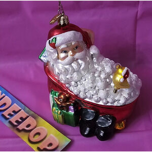 Christopher Radko For Bath & Body Works Santa In Bubble Bath Christmas Ornament
